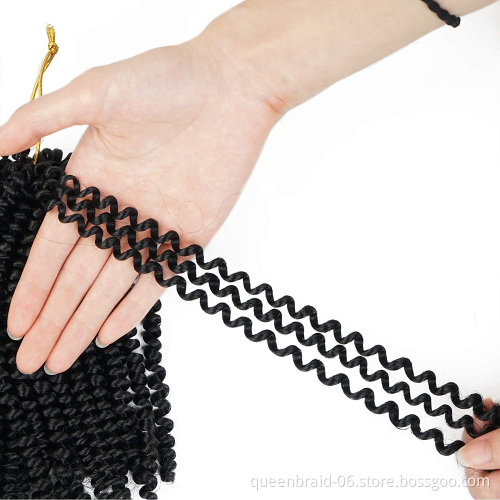 Smart Braid Ombre Synthetic Brown Spring Twist Braiding Hair Extension Crotchet Passion Twist Braids Hair